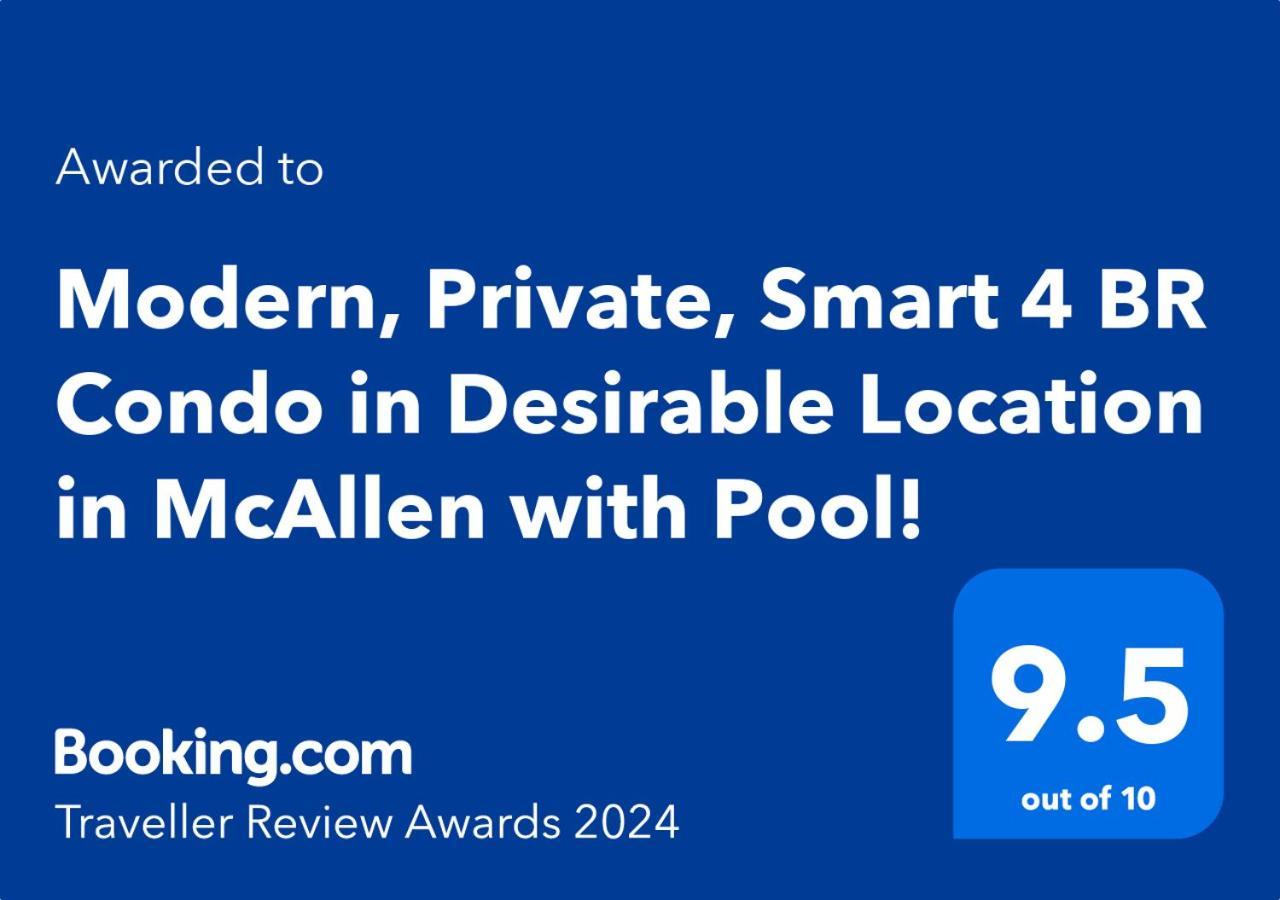 Modern, Private, Smart 4 Bedroom Condo In Desirable Location In Mcallen With Pool! Exterior foto